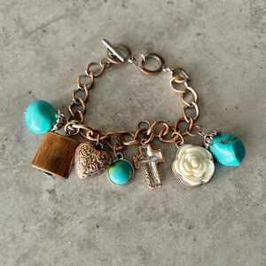 Vintage western style Charm Bracelet